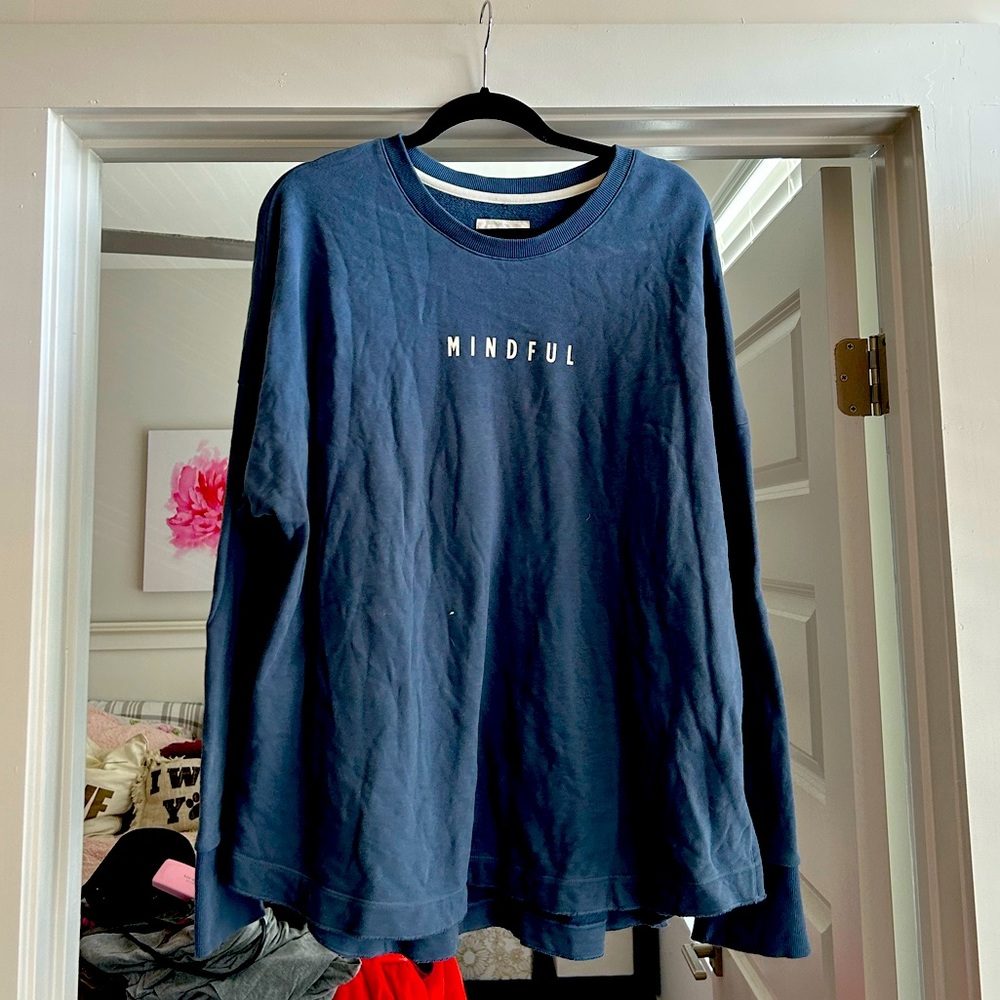Mindful Sweatshirt from UpWest, size XL, navy blue